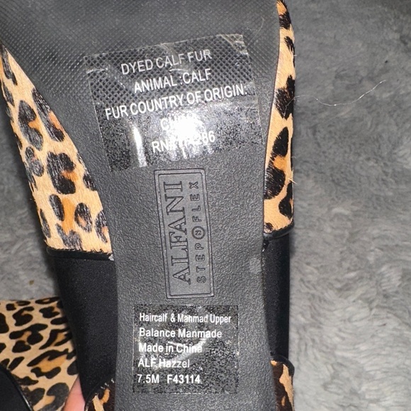 Alfani Hazzel Women’s Leopard, Ankle Bootie Calf Hair Size 7.5 - Picture 7 of 7